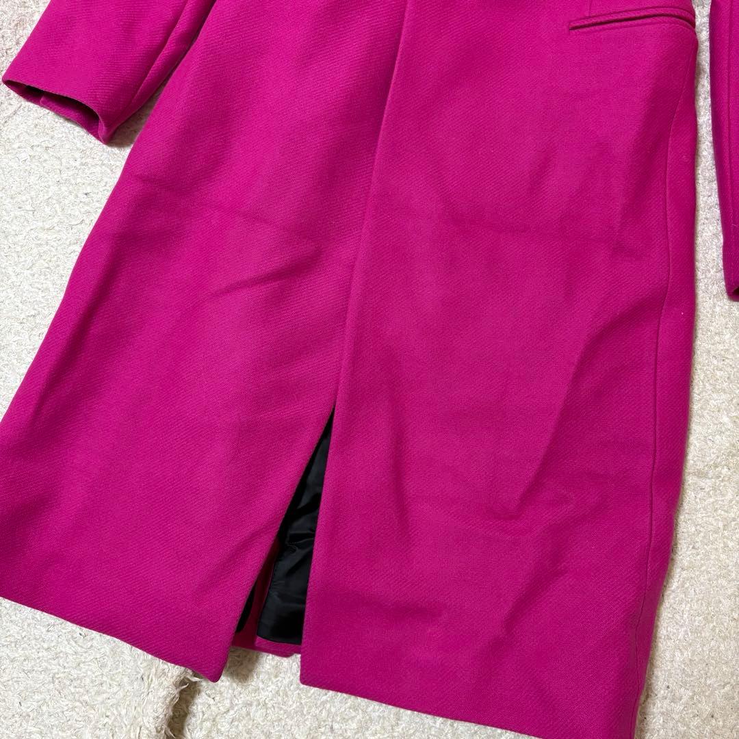 Nail　極美品ZARA MANTECO フクシア　ロングウールコート