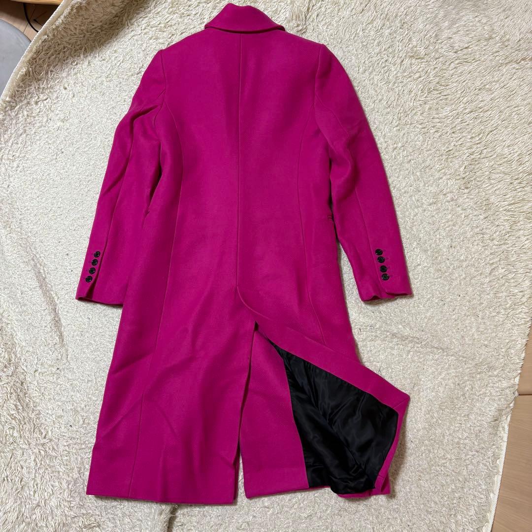 Nail　極美品ZARA MANTECO フクシア　ロングウールコート
