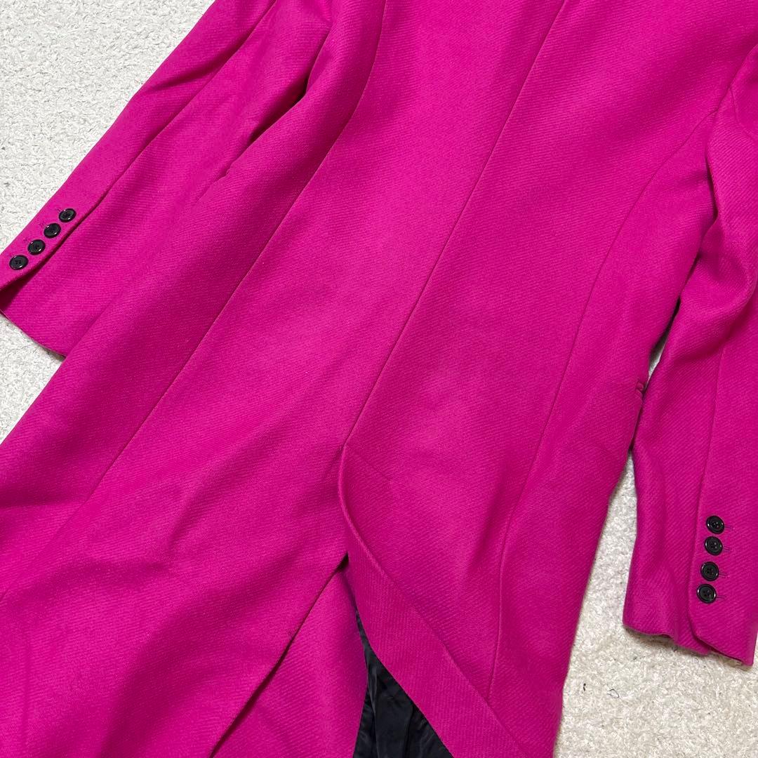 Nail　極美品ZARA MANTECO フクシア　ロングウールコート