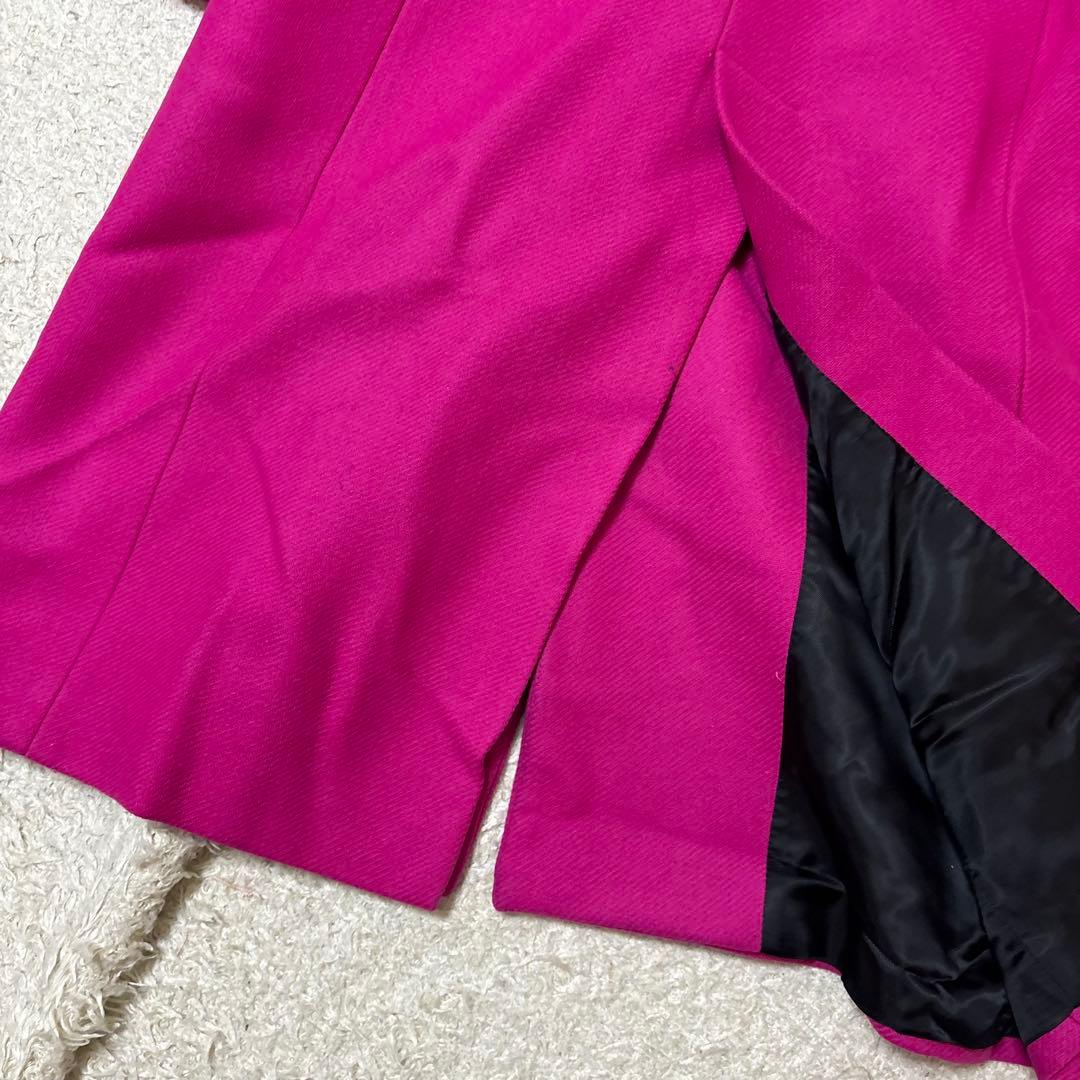Nail　極美品ZARA MANTECO フクシア　ロングウールコート
