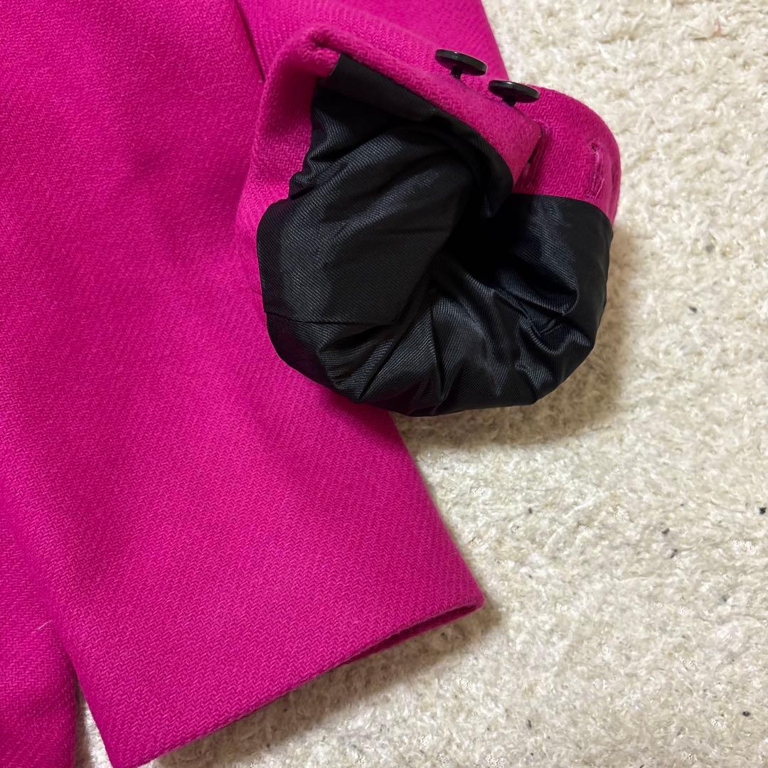 Nail　極美品ZARA MANTECO フクシア　ロングウールコート