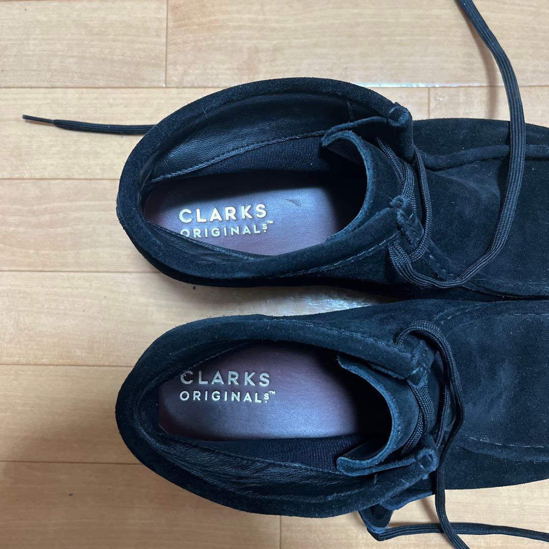 クラークス ワラビーブーツ ゴアテックス ビブラムソール ブラック 27cm