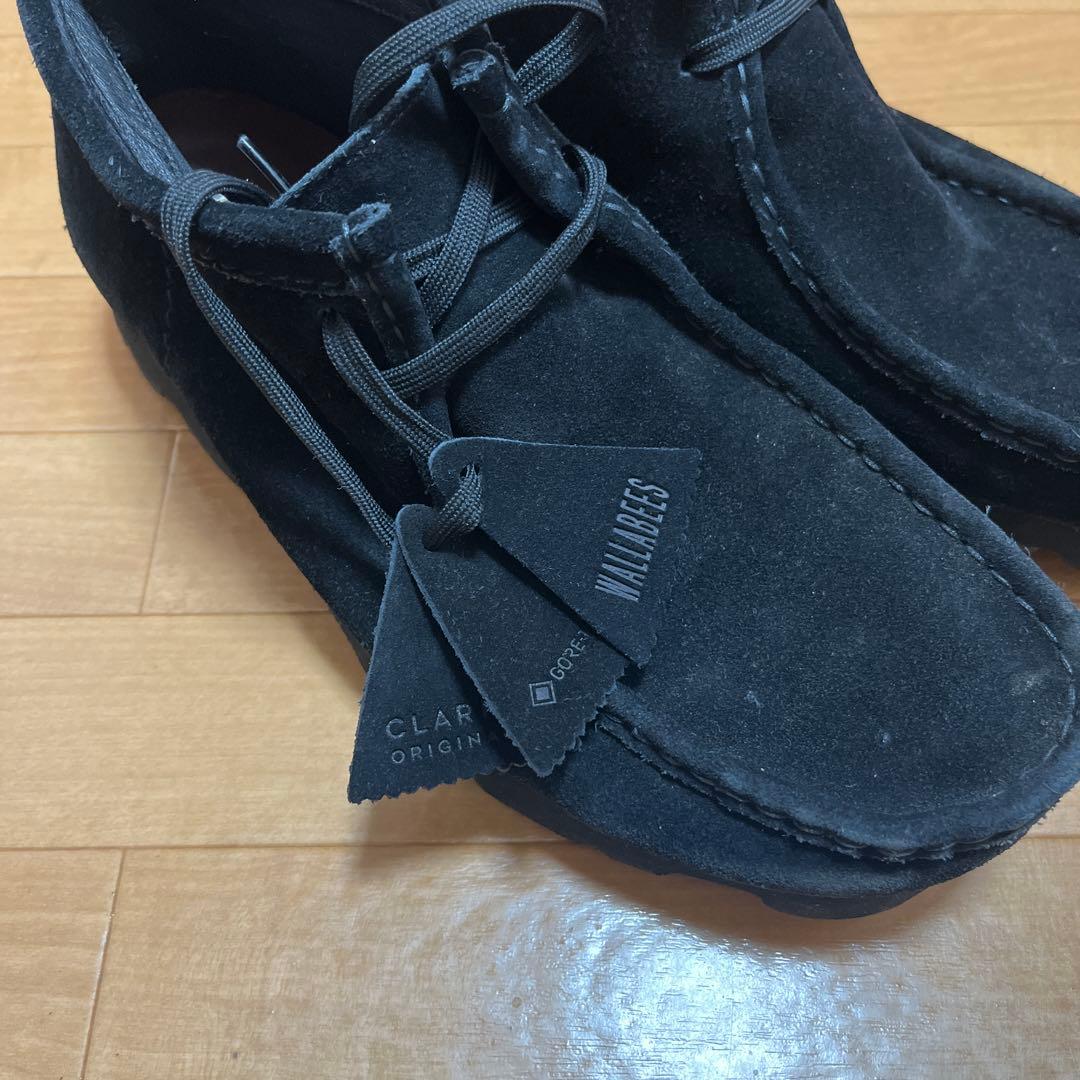 クラークス ワラビーブーツ ゴアテックス ビブラムソール ブラック 27cm