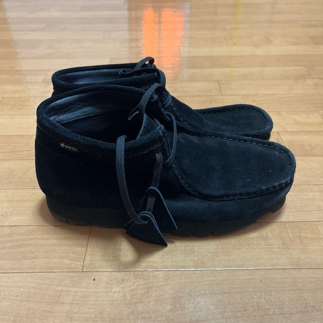 クラークス ワラビーブーツ ゴアテックス ビブラムソール ブラック 27cm