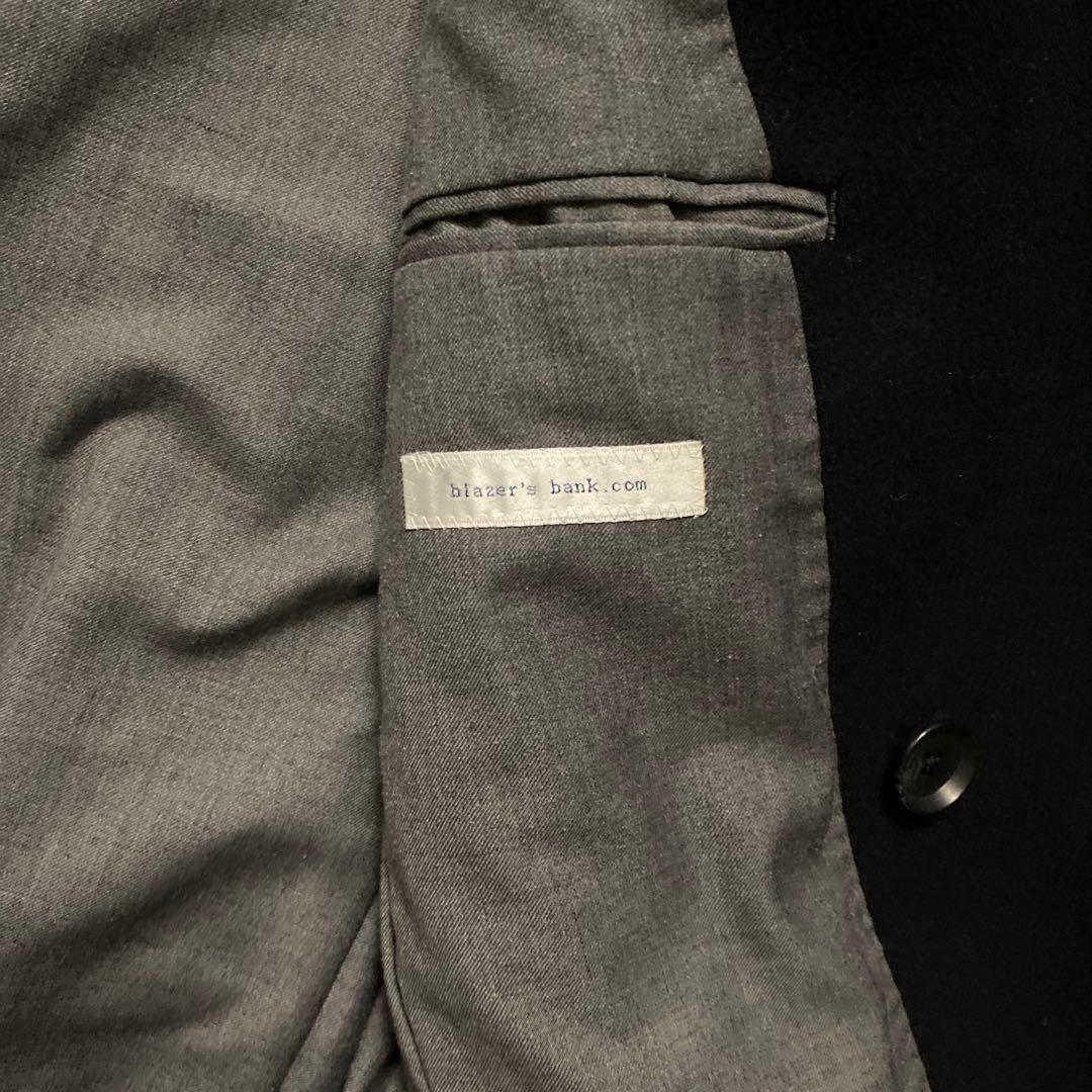 archive ダブル チェスターコート カシミヤ混 black M