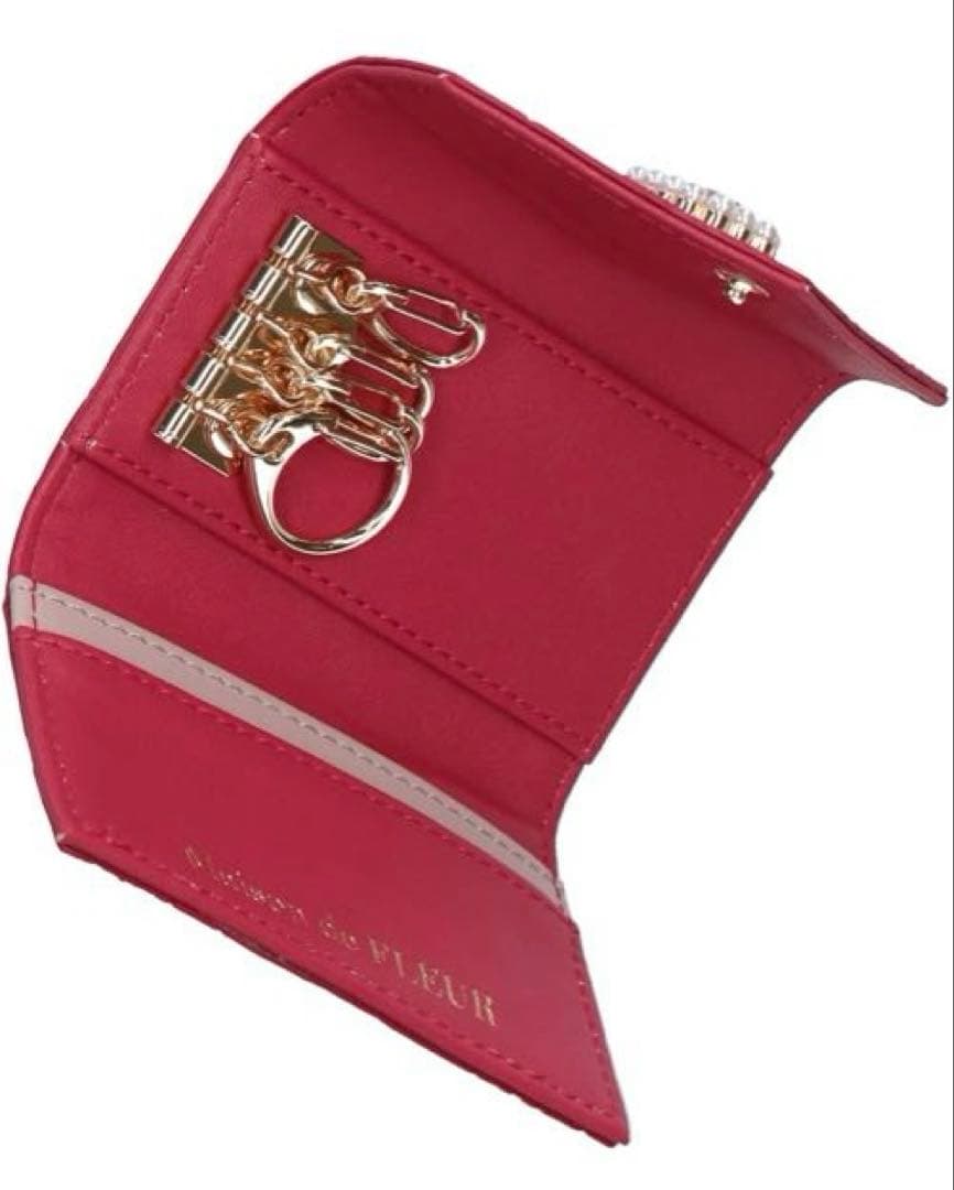 【新品】Maison de FLEURꕤエナメルモノグラムキーケース