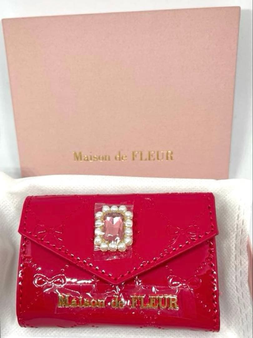 【新品】Maison de FLEURꕤエナメルモノグラムキーケース