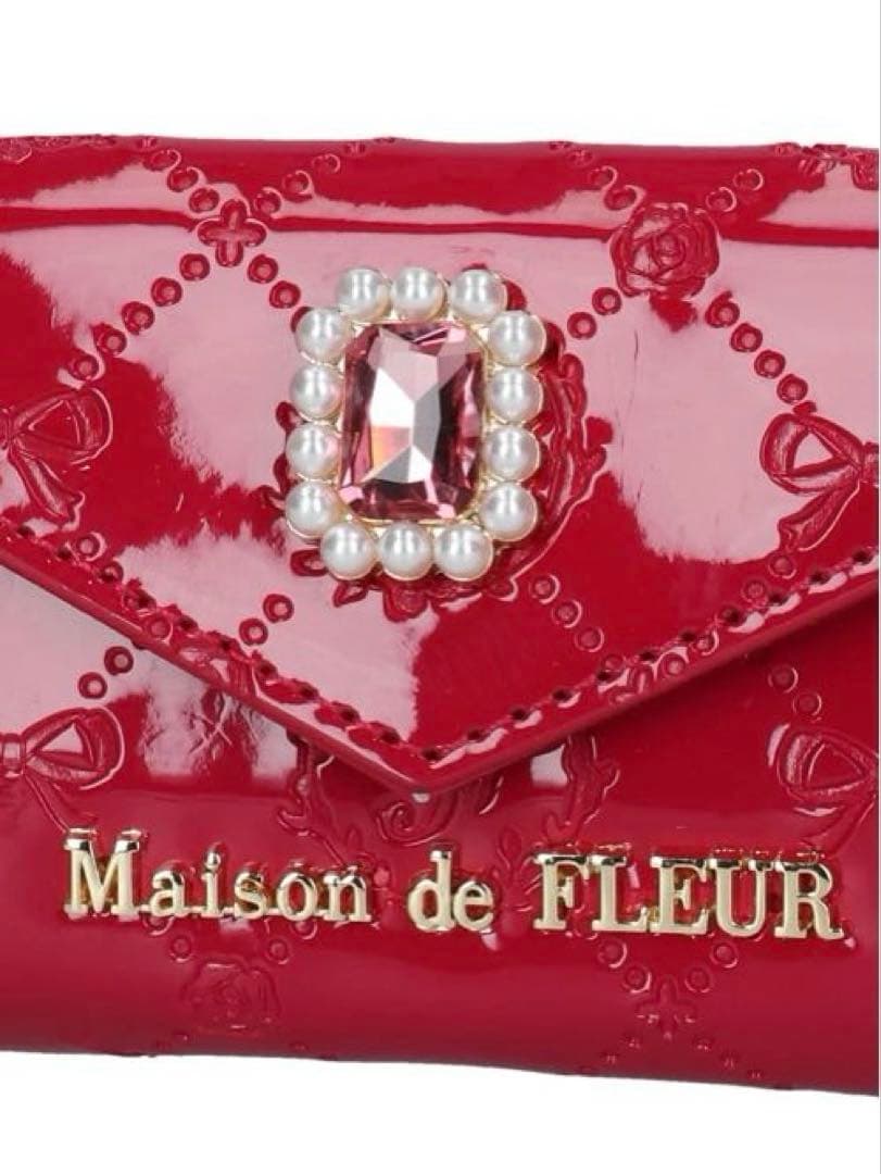 【新品】Maison de FLEURꕤエナメルモノグラムキーケース