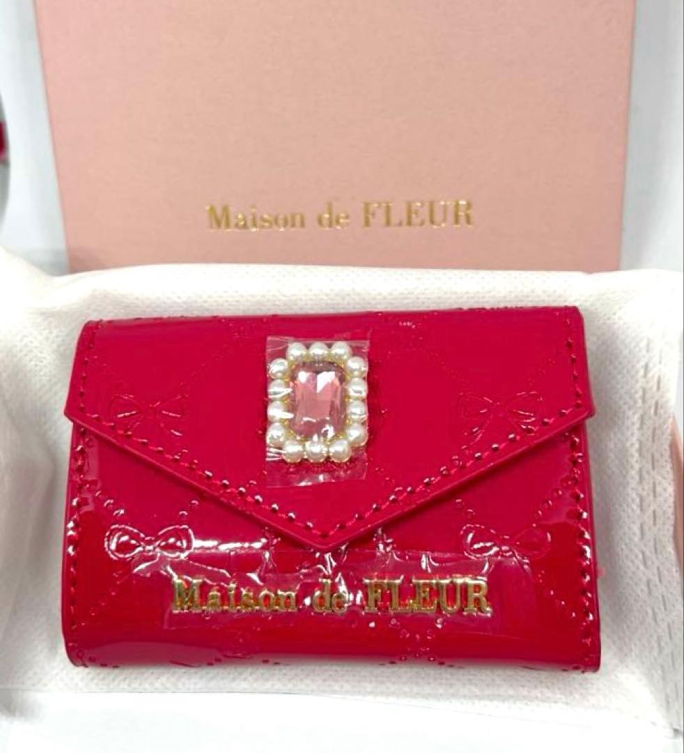 【新品】Maison de FLEURꕤエナメルモノグラムキーケース