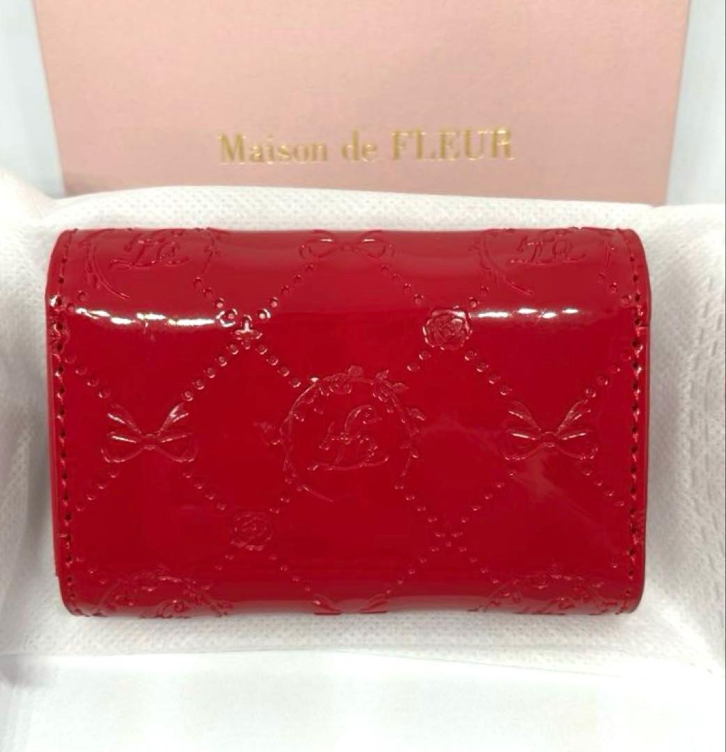 【新品】Maison de FLEURꕤエナメルモノグラムキーケース