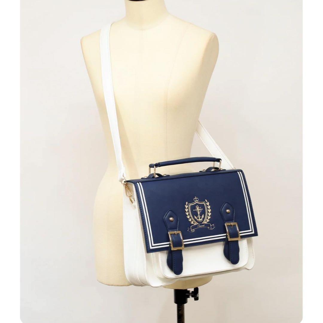 アマベル　セーラーエンブレム サッチェルバッグ　Amavel