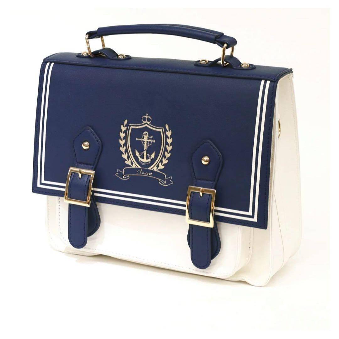 アマベル　セーラーエンブレム サッチェルバッグ　Amavel
