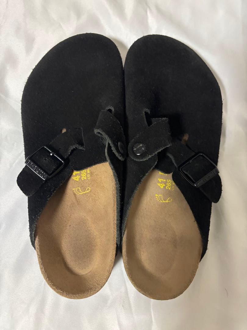 Birkenstock ボストン Boston 41 ビルケン 黒 スウェード