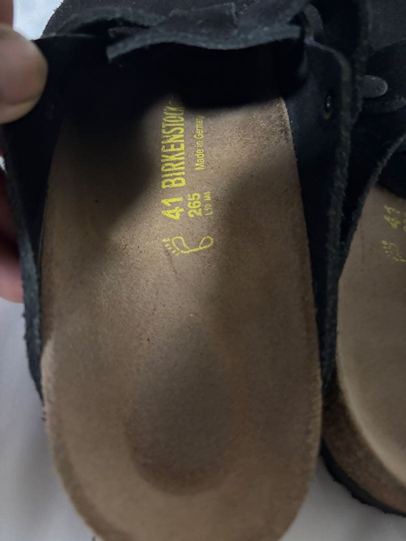 Birkenstock ボストン Boston 41 ビルケン 黒 スウェード