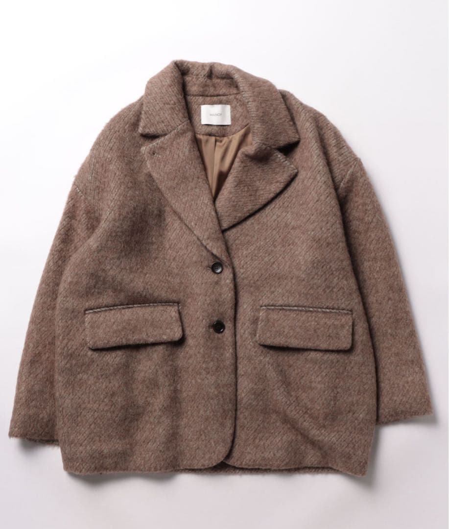 値下げ中！manof シャギーテーラードジャケット