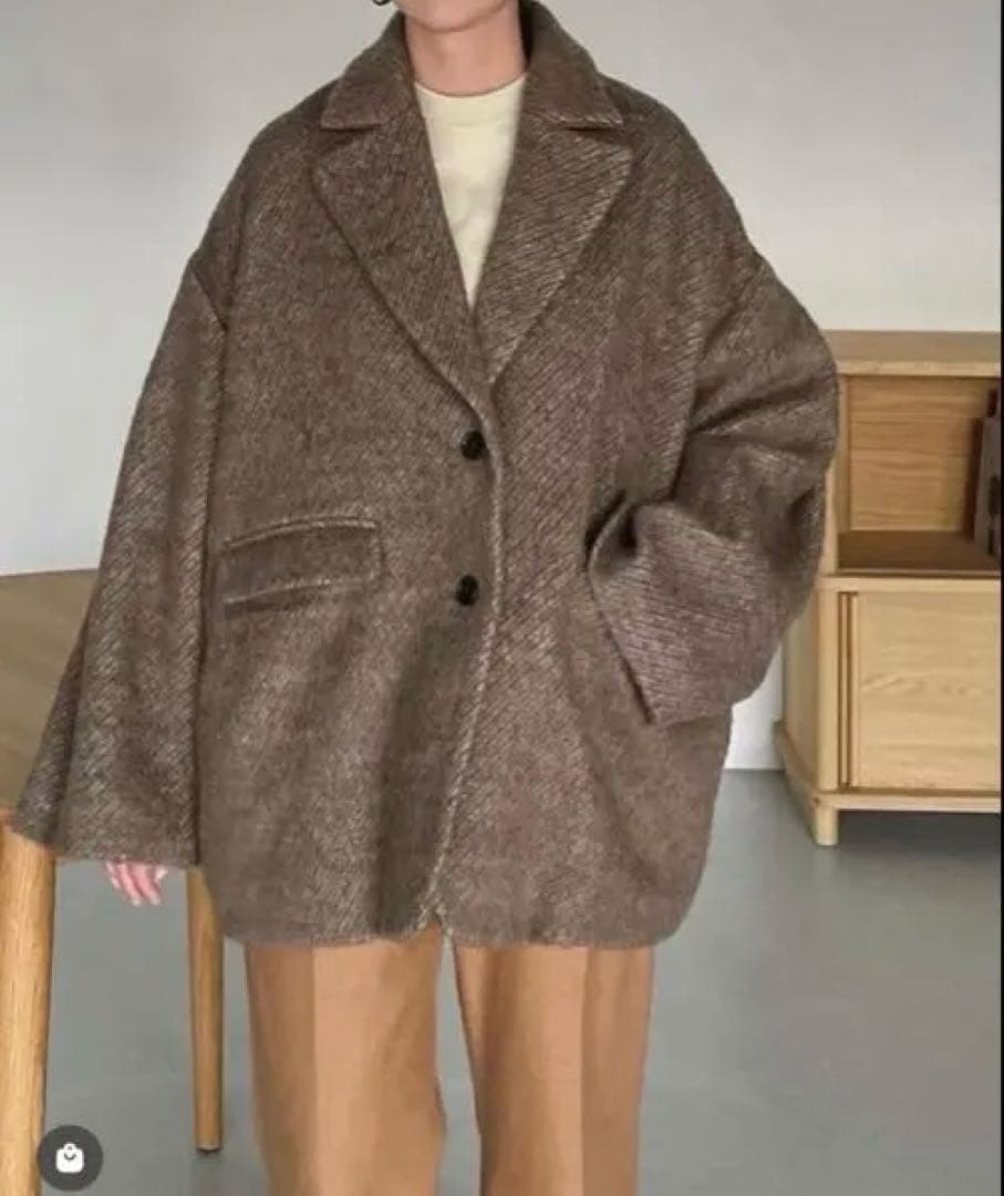 値下げ中！manof シャギーテーラードジャケット