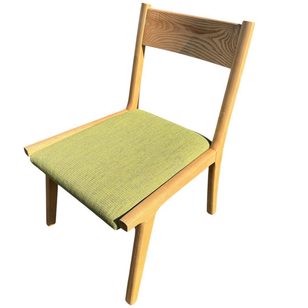 【北欧風：美品】ダイニングチェア　ローチェア　グリーン セット販売　①