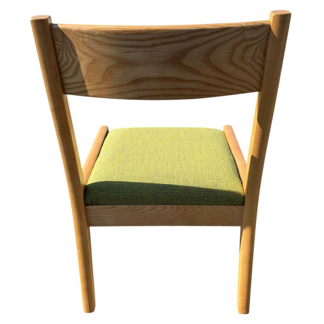 【北欧風：美品】ダイニングチェア　ローチェア　グリーン セット販売　①