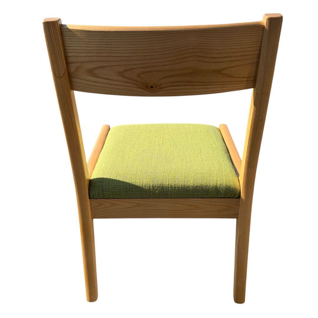 【北欧風：美品】ダイニングチェア　ローチェア　グリーン セット販売　①