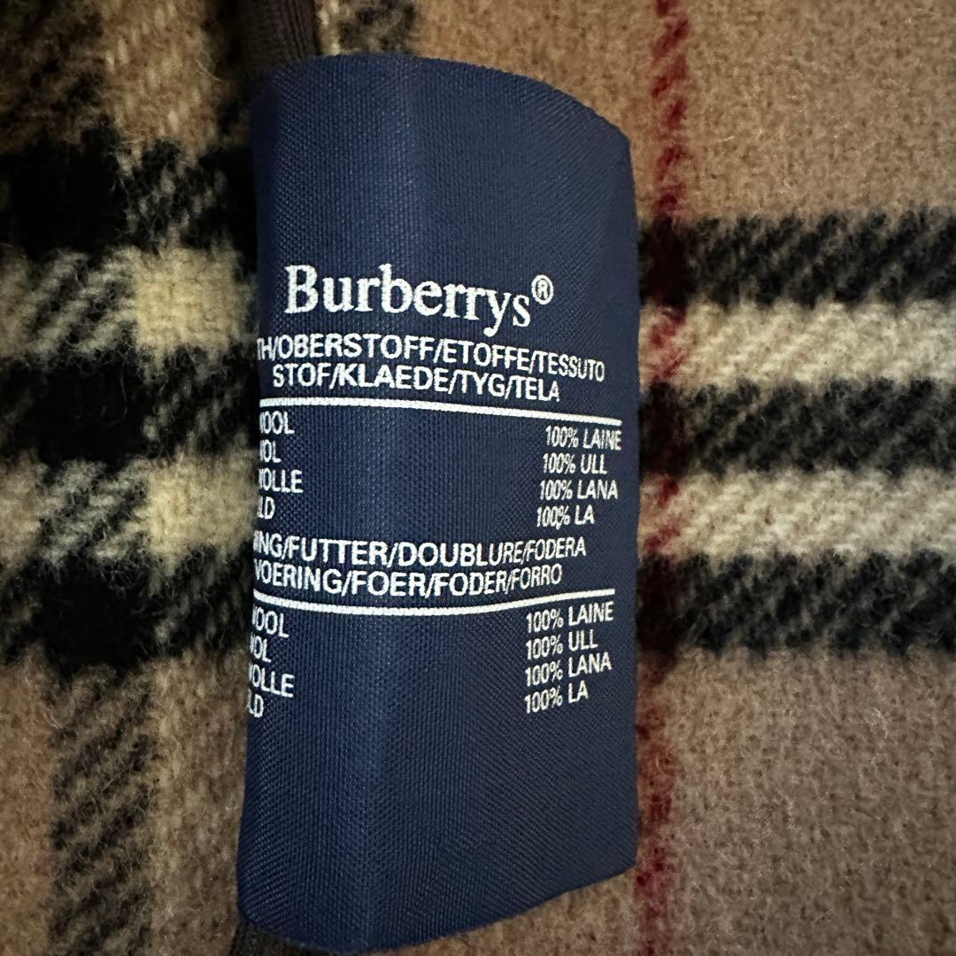 【Burberry】バーバリー 美品 ダッフルコート ノバチェック ヴィンテージ