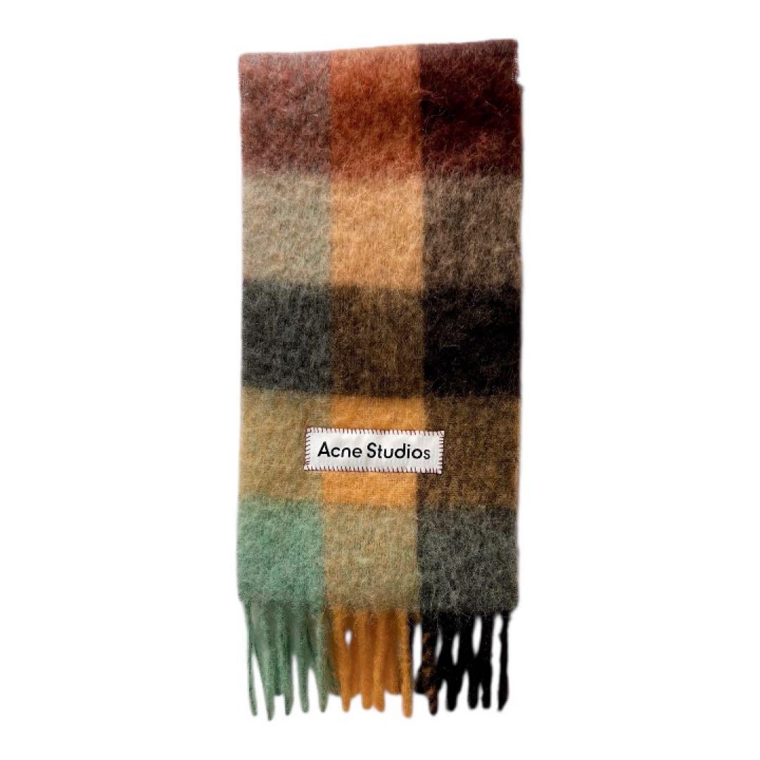 【正規品】Acne Studios アクネ モヘア マフラー ブラウン ストール