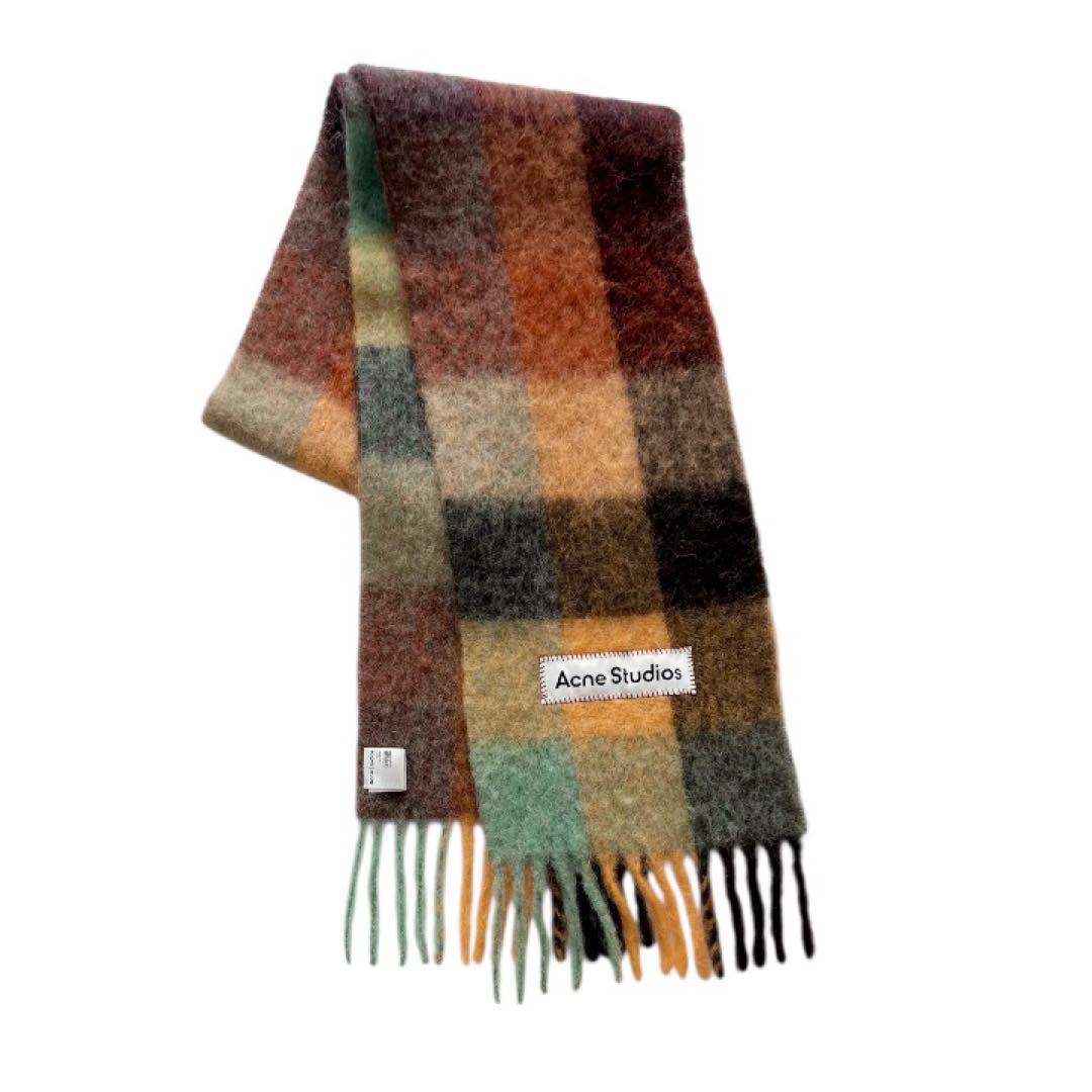 【正規品】Acne Studios アクネ モヘア マフラー ブラウン ストール