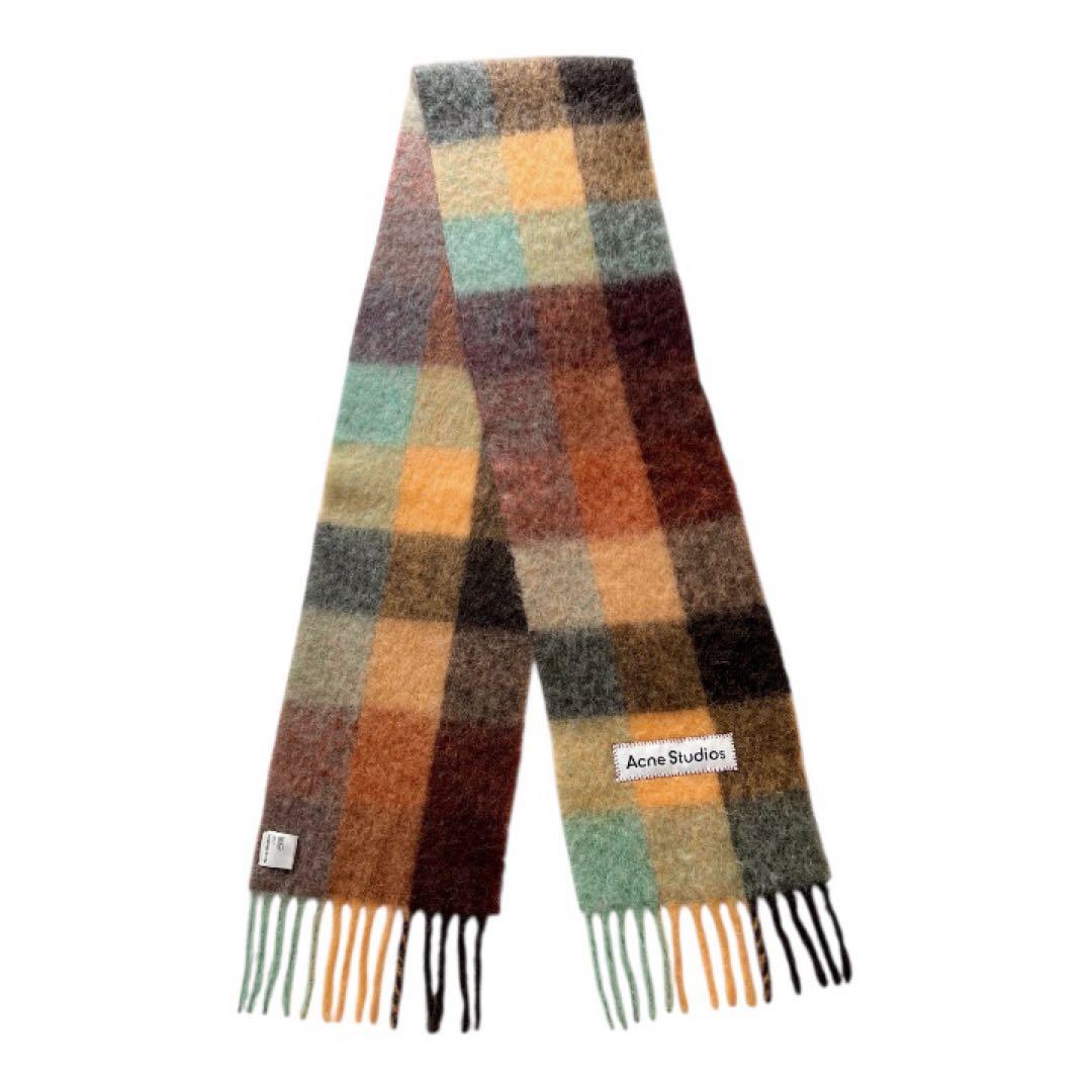 【正規品】Acne Studios アクネ モヘア マフラー ブラウン ストール