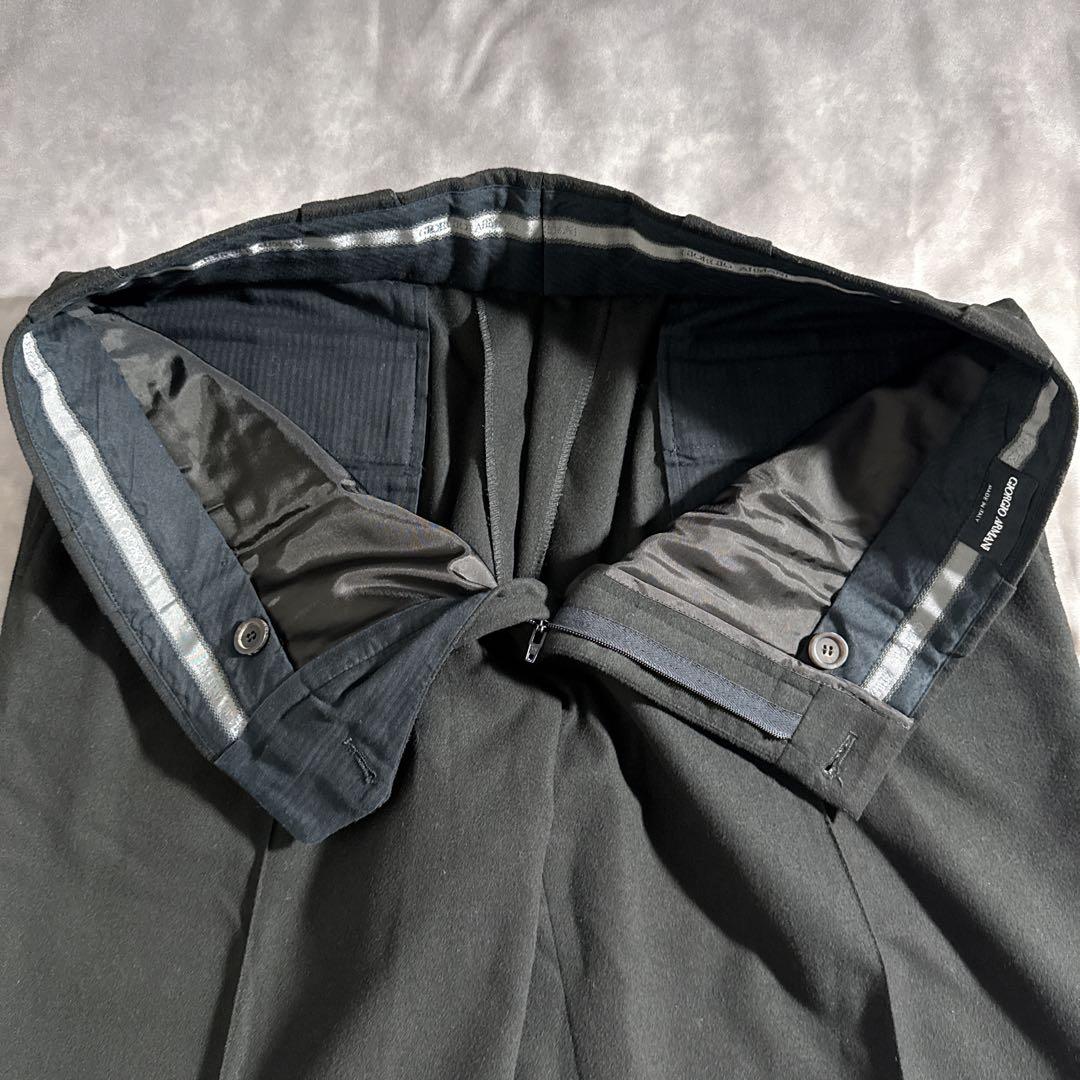 スーツ 90s giorgio armani wide slacks black 52