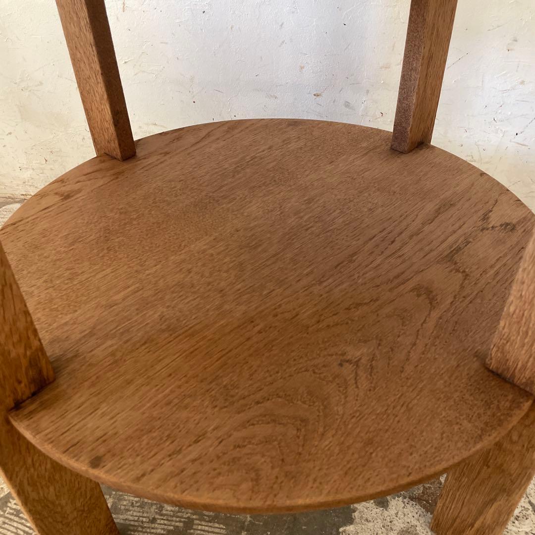 ビンテージ　ラウンドサイドテーブル ローテーブル　コーヒーテーブル　剥離