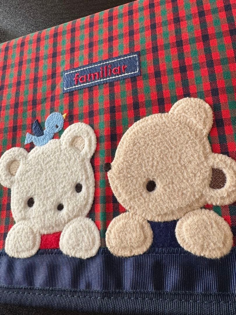 美品 ファミリア familiar 母子手帳 母子手帳ケース M Ｌ　B6 A5