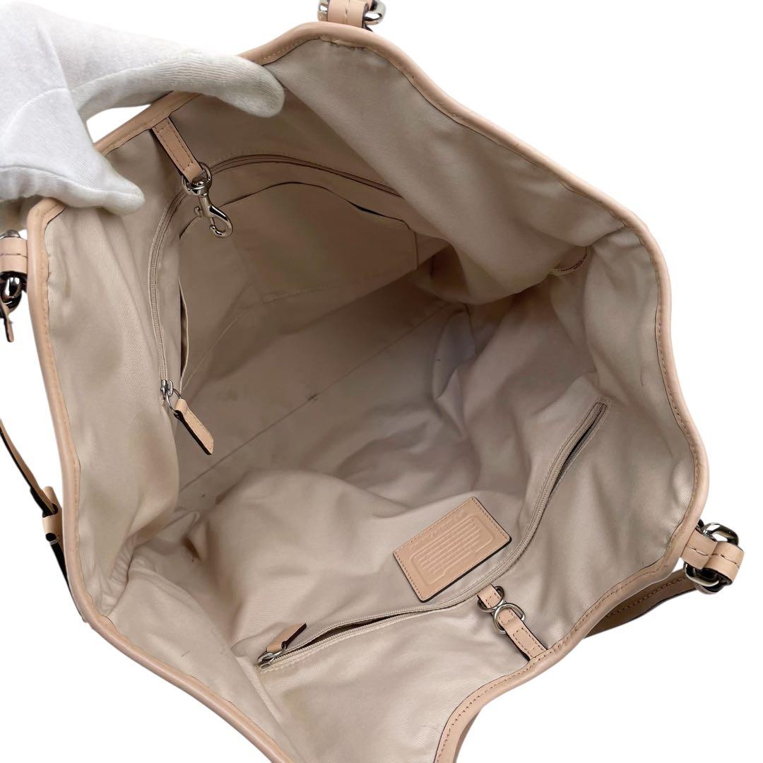 極美品　COACH コーチ ショルダーバッグ PVC シグネチャー 26185