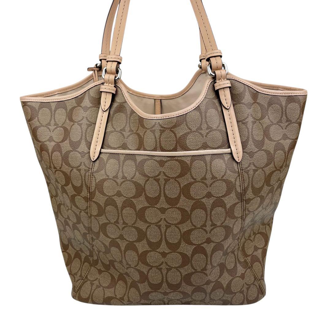 極美品　COACH コーチ ショルダーバッグ PVC シグネチャー 26185