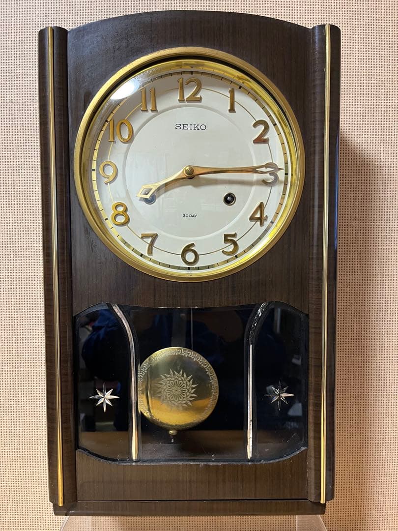 a283/激レア★美品★SEIKOSHA 昭和レトロ ゼンマイ時計 アンティーク