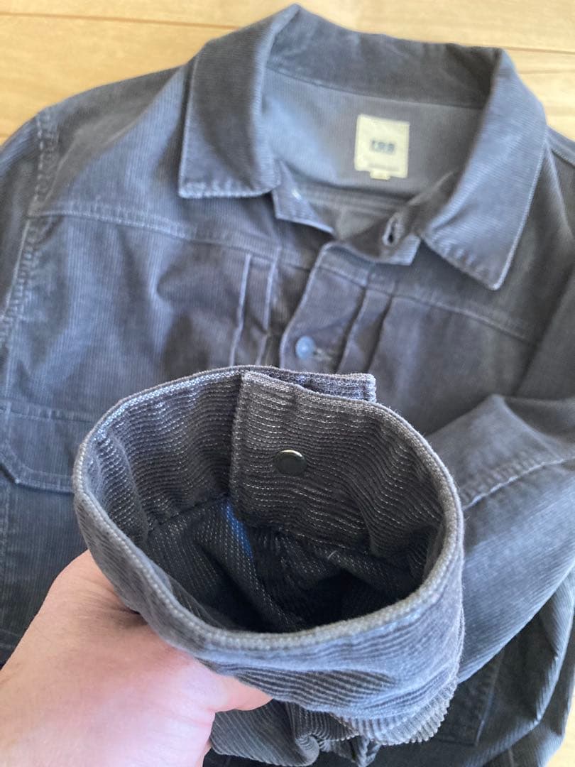 FOB FACTORY 2ndタイプ　コーデュロイジャケット チャコール