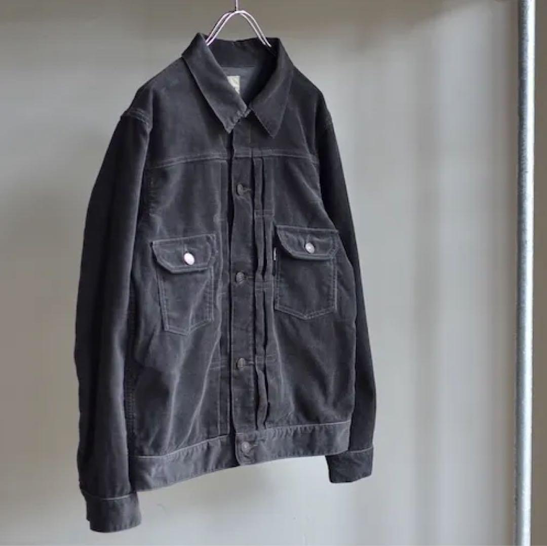 FOB FACTORY 2ndタイプ　コーデュロイジャケット チャコール