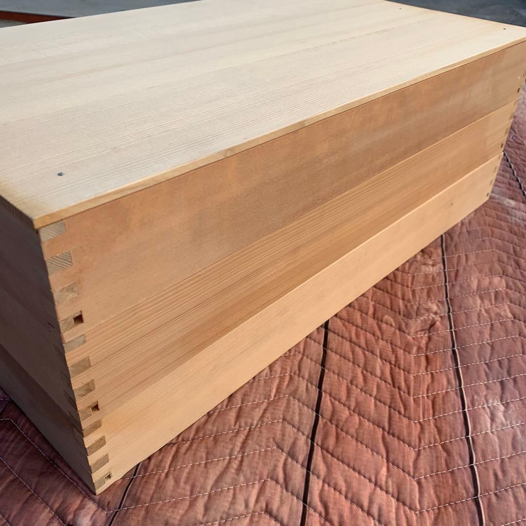 番重　御餅箱　フタ付き 3段　お餅　和菓子　食品　収納　保管