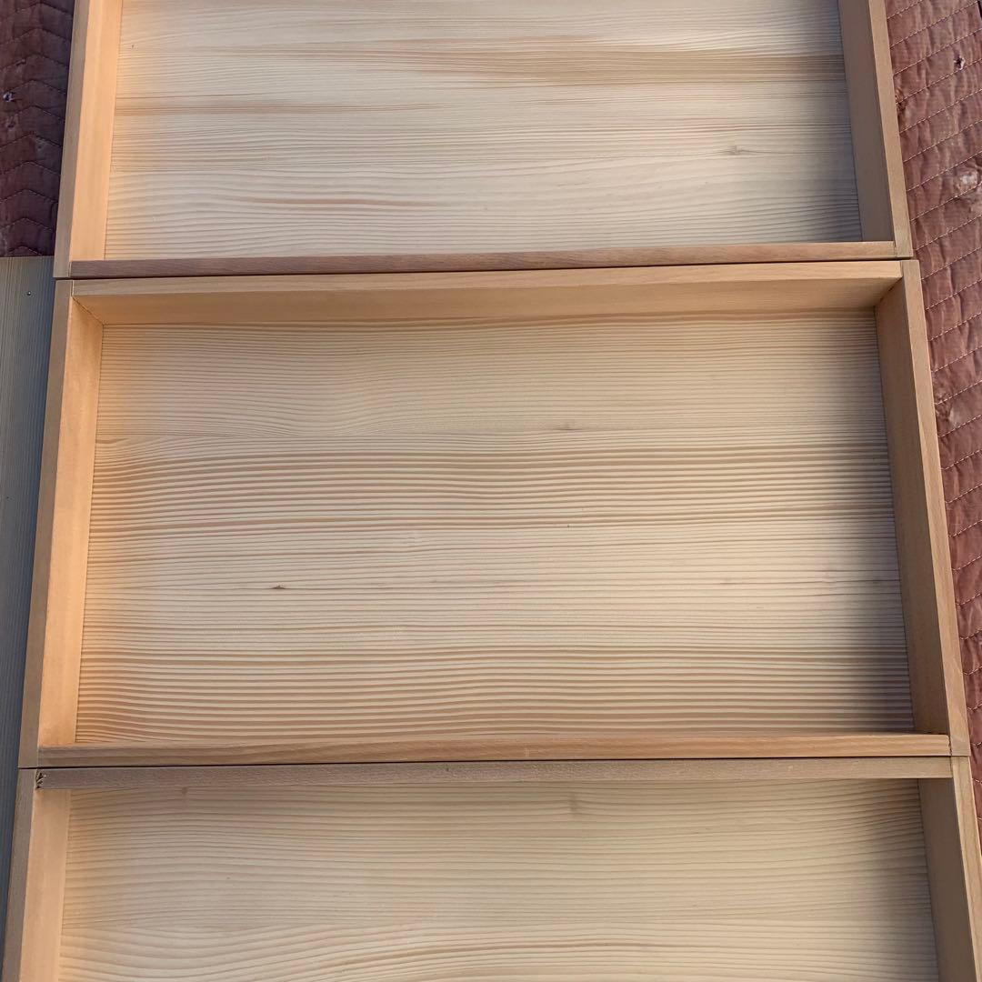 番重　御餅箱　フタ付き 3段　お餅　和菓子　食品　収納　保管