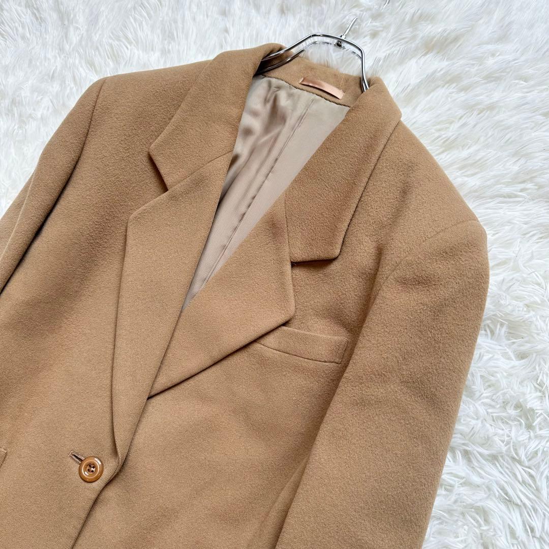 バーバリーズ テーラードジャケット カシミヤ混 キャメル 2XL