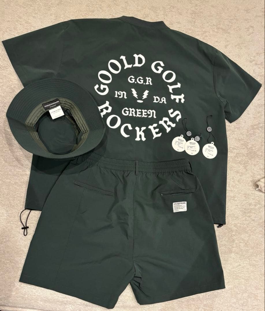 【3点セット】goold golf rockers セットアップ ＋ハット