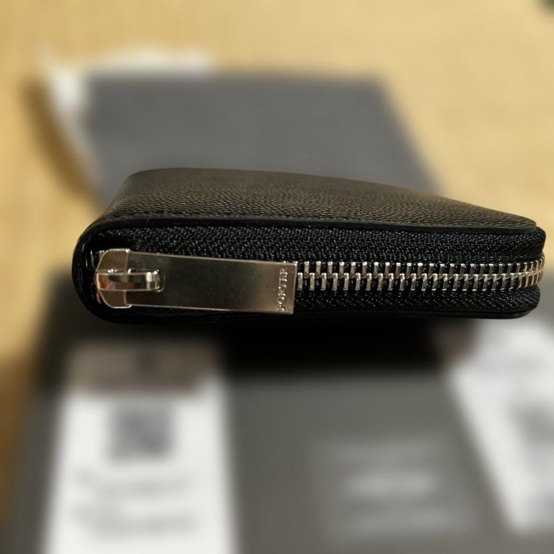 クラモ美品ポーターエイブルウォレット二つ折り財布レザーラウンドファスナー