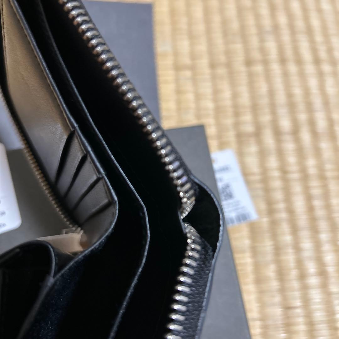 クラモ美品ポーターエイブルウォレット二つ折り財布レザーラウンドファスナー