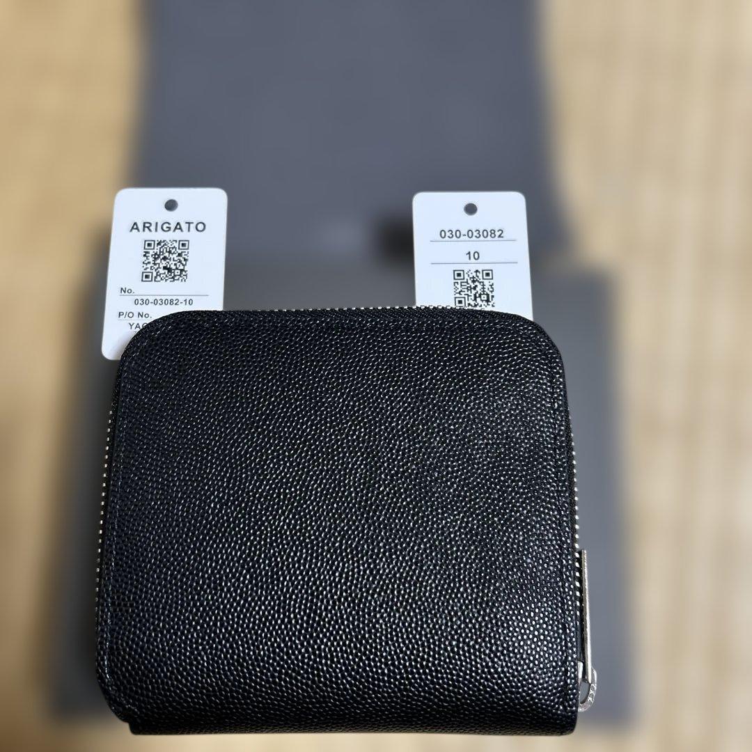 クラモ美品ポーターエイブルウォレット二つ折り財布レザーラウンドファスナー