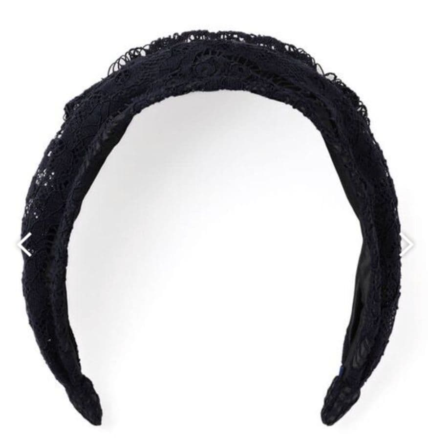 COMPLEX BIZ　フリーリーレース フレキシフィットヘアバンド(ネイビー)