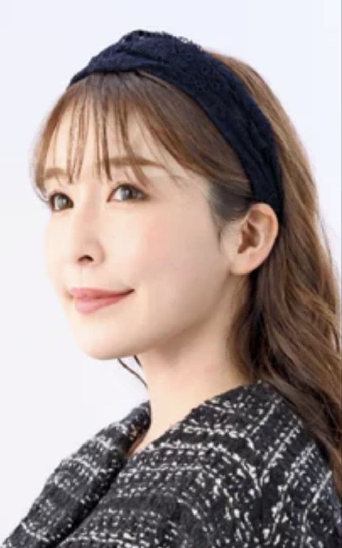 COMPLEX BIZ　フリーリーレース フレキシフィットヘアバンド(ネイビー)