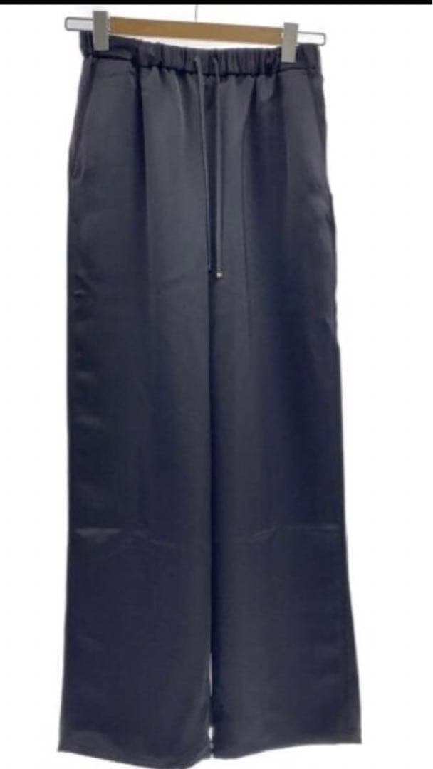 IENA ダブルサテン リラックスパンツ◆