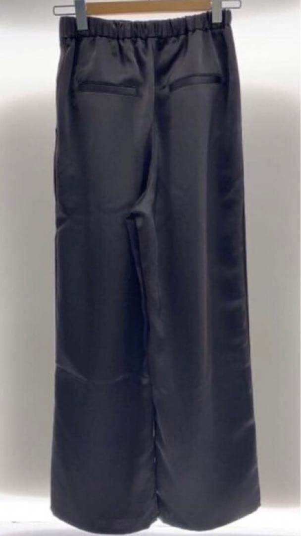 IENA ダブルサテン リラックスパンツ◆