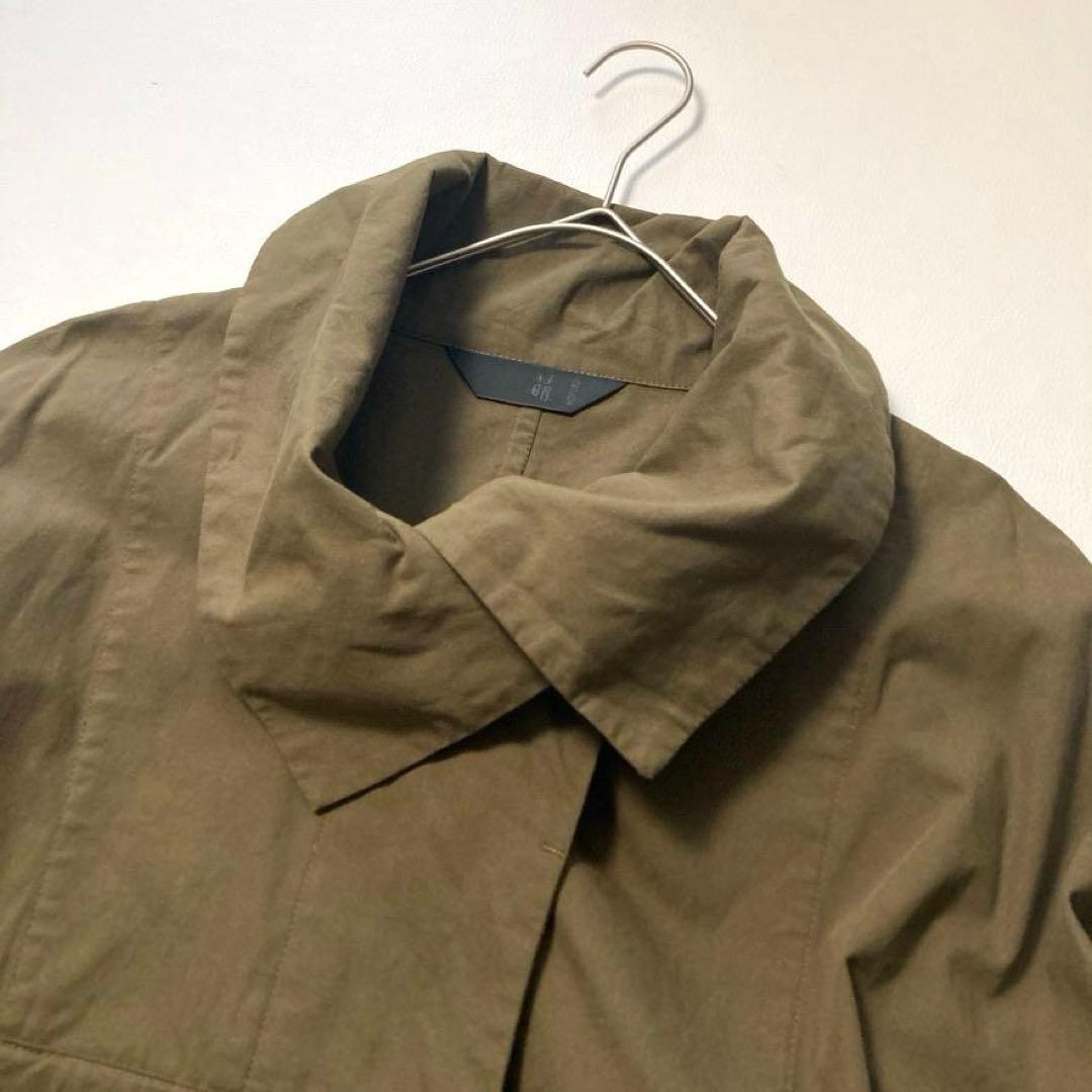 【美品】萌 モユル　2024年 変形コート アシンメトリー モモンガ カーキ