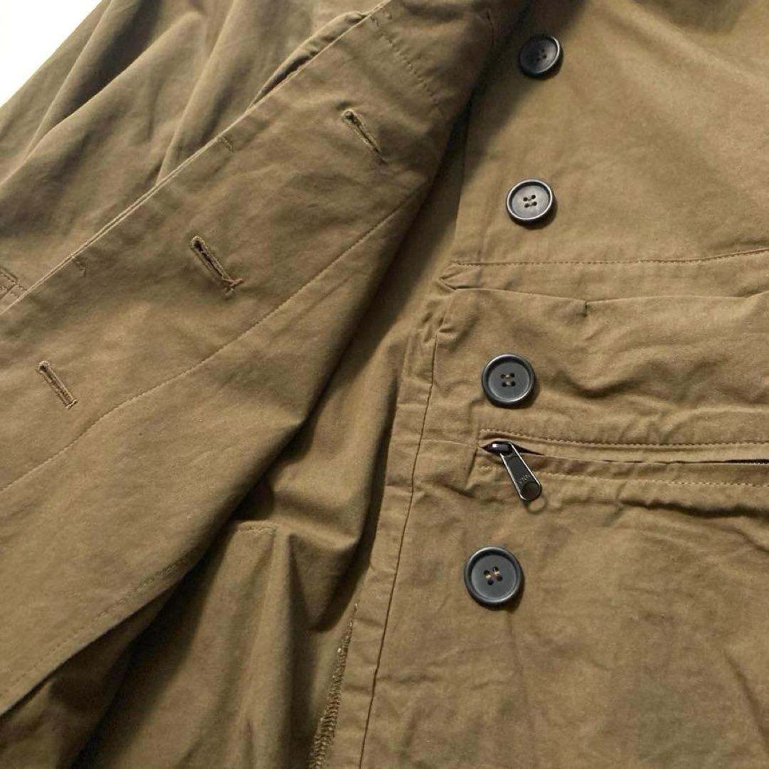 【美品】萌 モユル　2024年 変形コート アシンメトリー モモンガ カーキ