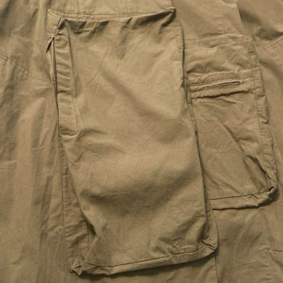 【美品】萌 モユル　2024年 変形コート アシンメトリー モモンガ カーキ