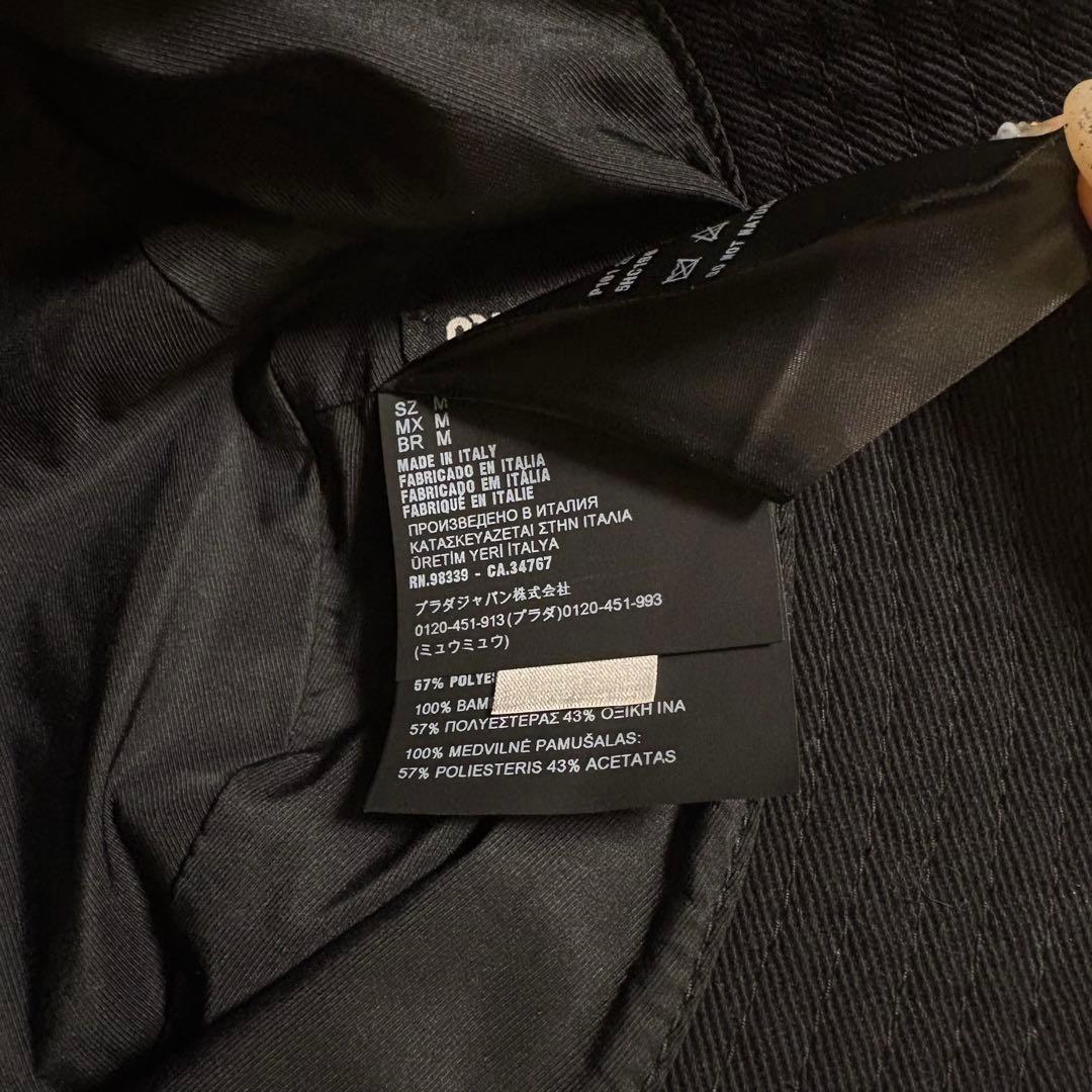 miu miu ブラック バケットハット